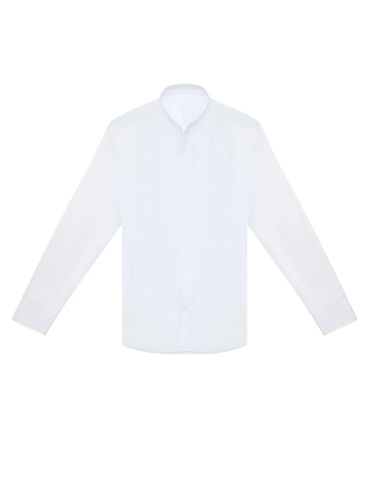 Chemise Blanche Col Indien - Image 3