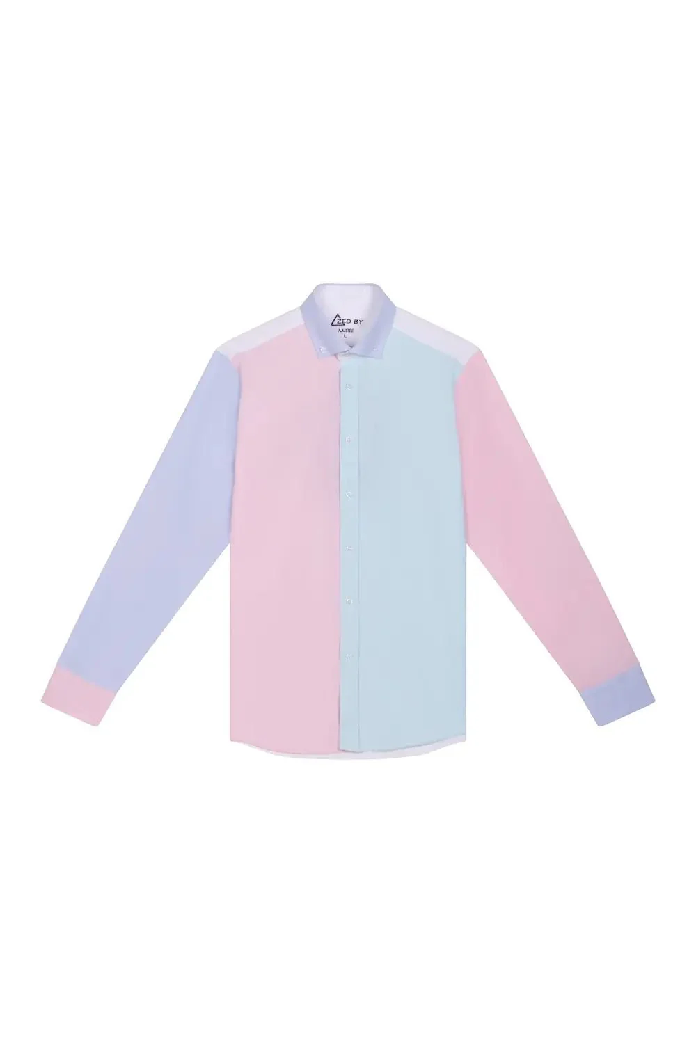 Chemise patchwork blanc - Image 3