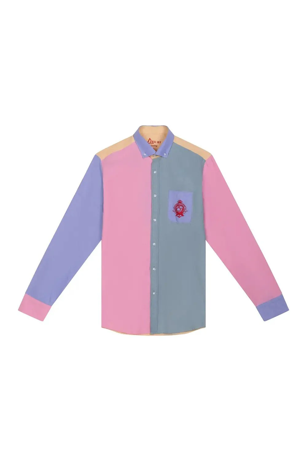 Chemise Patchwork Moutarde - Image 3