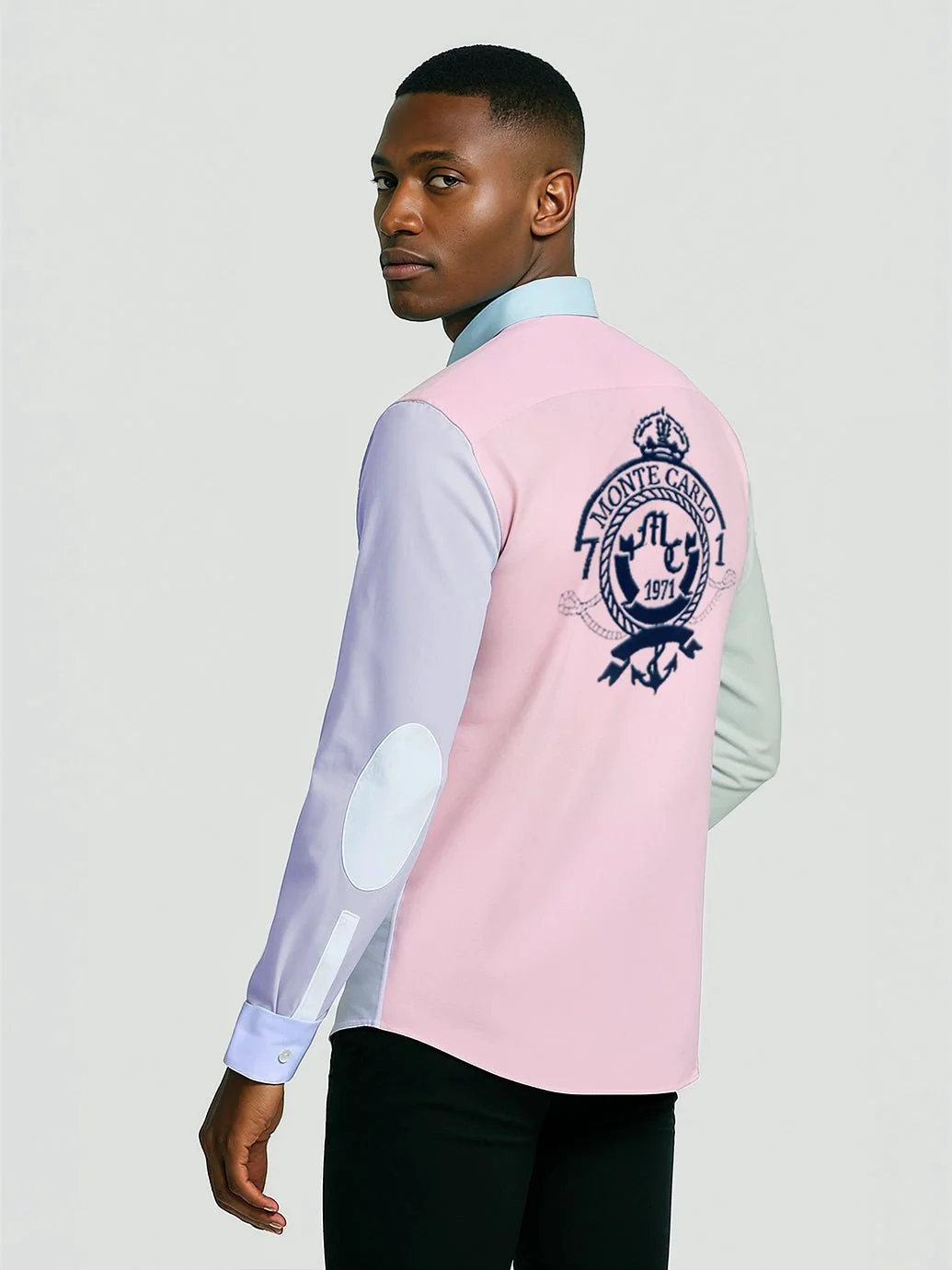 Chemise Patchwork Rose Pale - Image 4