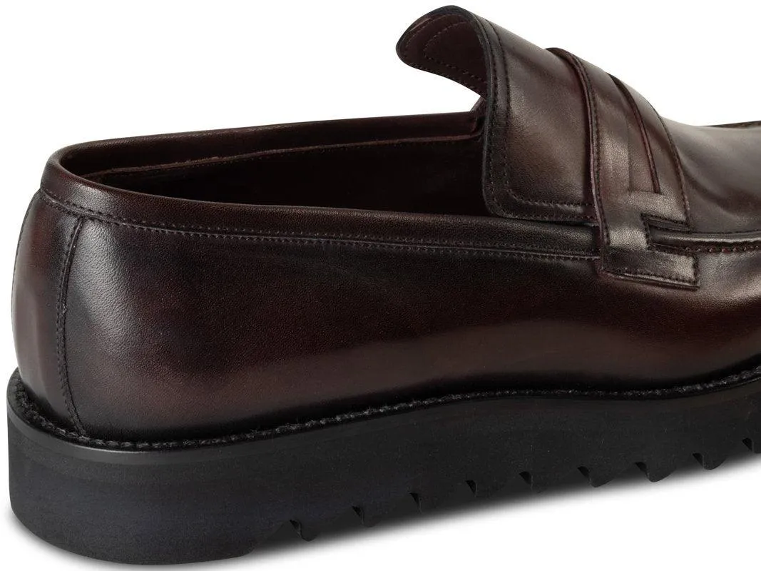 Chaussure Mocassin Cuir Bordeaux MONTPARNASSE - Image 4