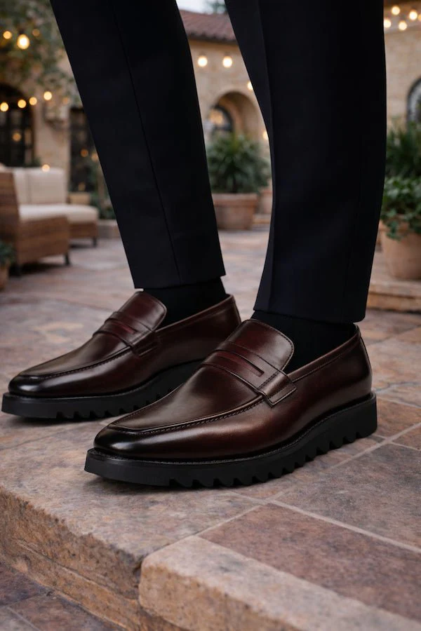 Chaussure Mocassin Cuir Bordeaux MONTPARNASSE - Image 6