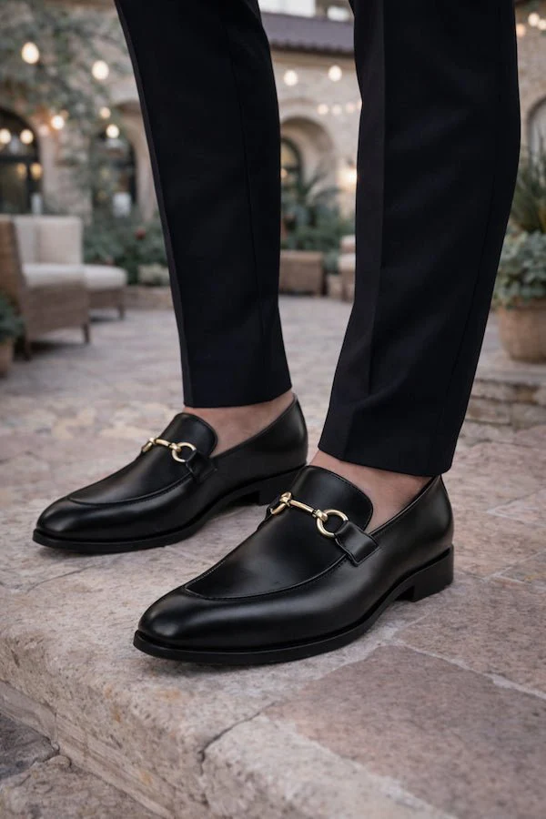 Chaussure Mocassin Cuir Noir ORSAY - Image 5