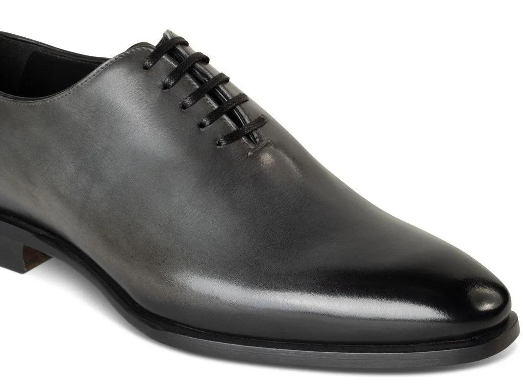 Chaussure Richelieu Cuir Gris BROADWAY - Image 3