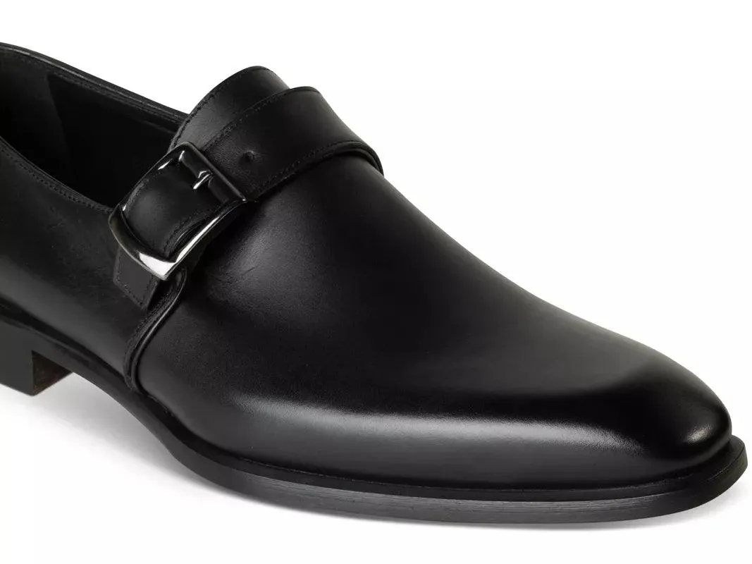 Chaussure Richelieu Cuir Noir À Boucle SAINT-DENIS - Image 3