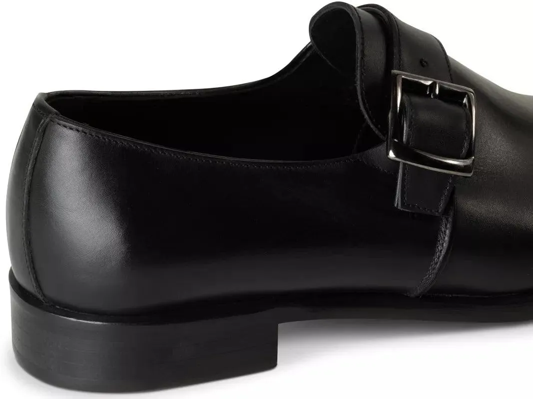 Chaussure Richelieu Cuir Noir À Boucle SAINT-DENIS - Image 4